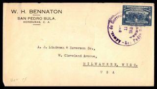 Mayfairstamps Honduras 1935 To Milwaukee Wisconsin Cover Wwb68475