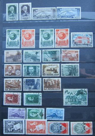761 - 19 30 Cto Vintage All Different Russian Stamps With Sets