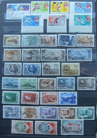766 - 19 37 Cto Vintage All Different Russian Stamps With Sets