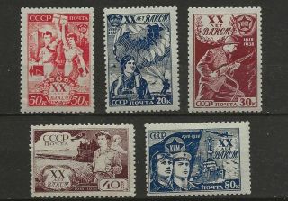 Russia Sc 693 - 7 Mh Stamps