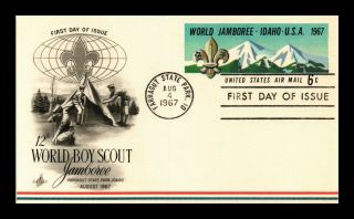 Dr Jim Stamps Us World Boy Scout Jamboree Air Mail First Day Postal Card
