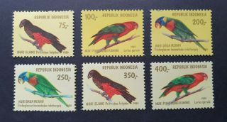 1980 Tropical Birds Wildlife Set Vf Mnh Indonesia IndonesiË E1.  1 Start 0.  99$