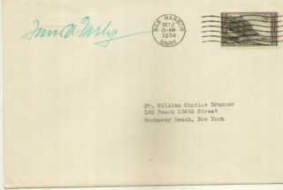 Usa 7c Parks Fdc Sigend Pmg Farley On Front -
