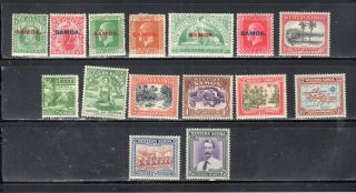 Samoa Stamps Hinged Under British Domination Lot 1002