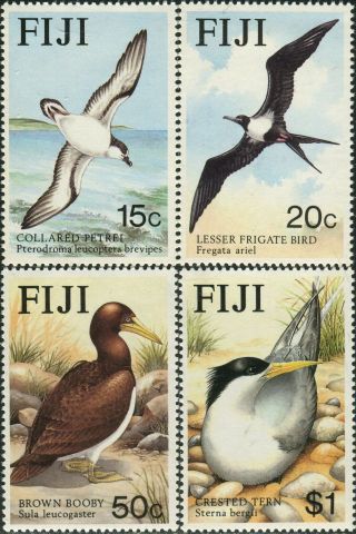 Fiji 1985 Sg710 - 713 Seabirds Set Mnh