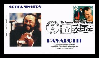 Dr Jim Stamps Us Pavarotti Opera Singers Lawrence Tibbett Fdc Cover