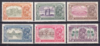 India 1931 Kgv George V Delhi Set Of 6 Scott 129 - 134 Mlh