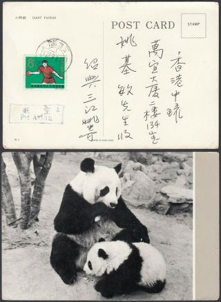 China 1965 - Illustrated Postcard With Mi Nr.  : 864.  Giant Panda (8g - 34611) B8857