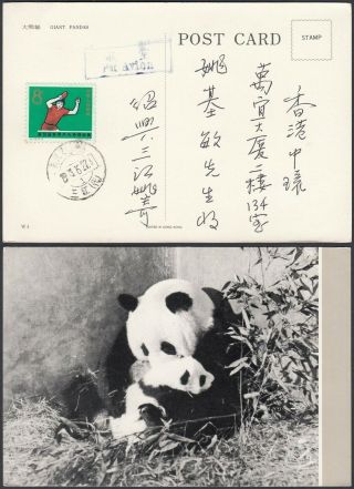 China 1965 - Illustrated Postcard With Mi Nr.  : 866.  Giant Panda (8g - 34611) B8856