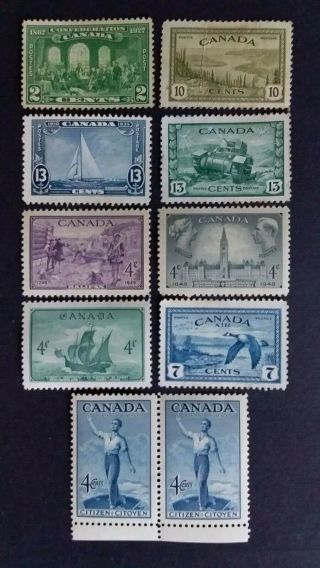 Canada Old Mlh Stamps As Per Photo.  Very