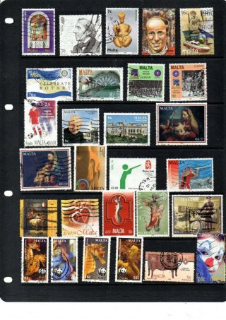 A Selection Of Modern Stamps From Malta All Stamps Shown