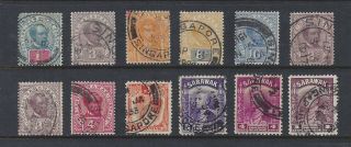 Sarawak Large Lot 1900s - 1930s With Singapore Cancels