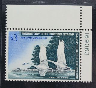 Ckstamps: Us Federal Duck Stamps Scott Rw33 $3 Nh Og Cv$100