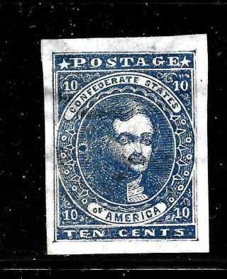 Hick Girl Stamp - U.  S.  Confederate States Sc 2 Thomas Jefferson,  1861 Y603