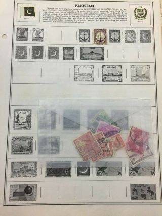 Look $$$$ 27,  Pages Of Old Pakistan Postage Stamps 766