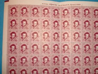 - INDIA STAMPS - FULL SHEET - 100 X RS.  3/ - GUM STAMPS - 