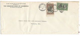 1939 Mission City,  B.  C.  Duplex Cancels On Bank Cc Cover Royal Visit Issues