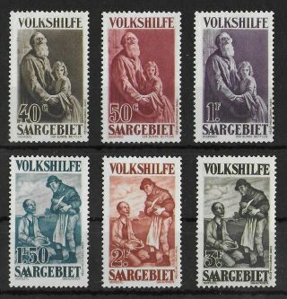 Saargebiet Germany 1928 Nh Set Of 6 Stamps Michel 128 - 133 Cv €230