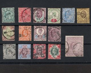 Great Britain 1900s Selection Of King Edward Stamps To Two Shillings & Sixpence