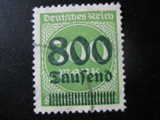 Deutsches Reich Mi.  307a Rare Stamp Cv $2,  400.  00