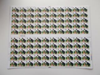 1979 Police 10p In Complete Sheet Of 100 Gutter Unfolded With 3 Listed Varieties