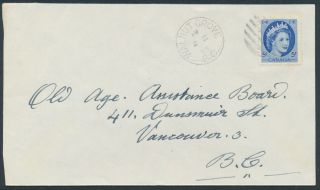 1955 Walnut Grove Bc Cds Postmark On Cover