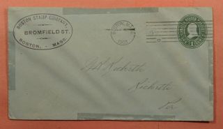 Dr Who 1901 Boston Stamp Co Stationery Ma Massachusetts 118071