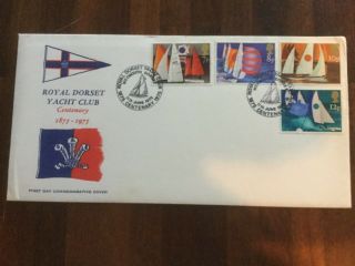 Sailing 1975 Royal Dorset Yacht Club Official Fdc Unaddressed High Cat £75