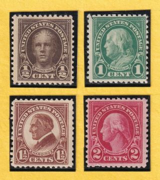 Us Stamp Sc 553 - 54 1/2 - 2c 1925 Nh Cv$10.  00 1071