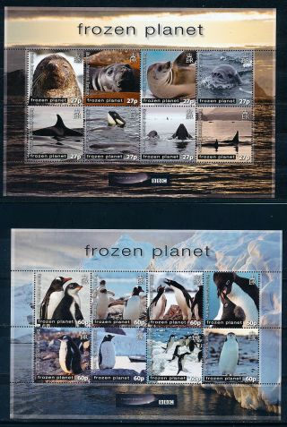 British Antarctic Territory 2011 Bbc Frozen Planet Sg551/566 Mnh