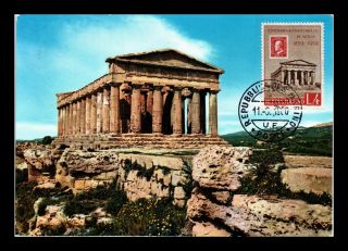 Dr Jim Stamps Temple Of Concordia Agrigento San Marino Maximum Card