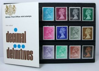 Low Value Decimal Definitives British Post Office Stamps Pack 26 1971