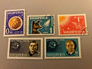 Albania,  Russian Space Program,  2 Sets,  C.  V.  $6.  40,  1962 - 63.