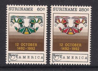 Suriname Stamps - 1992 Columbus Discovery Of America,  Mnh