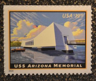 2014usa 4873 $19.  99 Uss Arizona Memorial - Express Mail - Nh Pearl