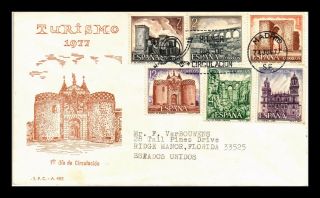 Dr Jim Stamps Tourism First Day Issue Combo Spain Scott 2045 - 2050 Cover