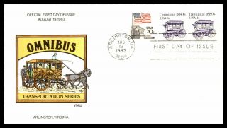 Mayfairstamps Us Fdc 1983 Collins Transportation Hand Painted First Day Cover Ww