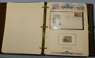 Postage Stamps Of The United States Album With First Day Covers 1950 To 1955