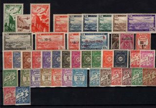 P107790/ French Algeria – 1926 / 1949 Back Of The Book Neufs / 172 €