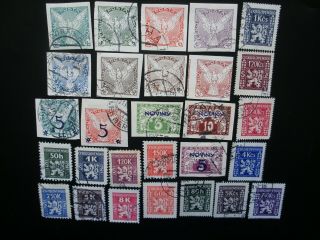 Czechoslovakia 1918/48 Newspaper Stamps,  Official,  Postage Due,  52 Stamps