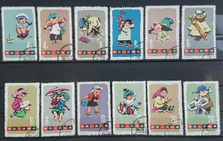 China Pr 1963 Children,  Paintings,  Cancelled (cto ?)