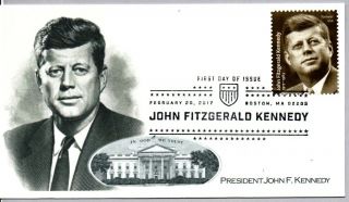 President John F.  Kennedy First Day Of Issue White House,  Chris Calle Design Fdc