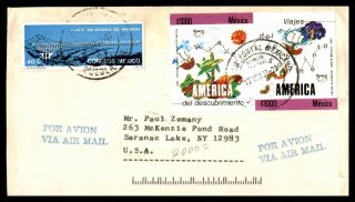 Mayfairstamps Mexico 1982 To Us Multifranked Airmail Cover Wwb64403