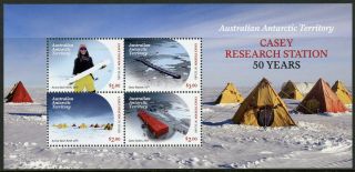 Aat Aust Antarctic Ter 2019 Mnh Casey Research Station 4v M/s Exploration Stamps