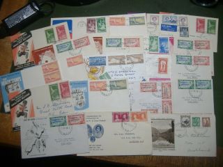 Zealand : 50 Older Fdcs - Mostly 1930s/40s