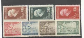 Prc China 1951 Mao & 1952 Agriculture Reprint Sets