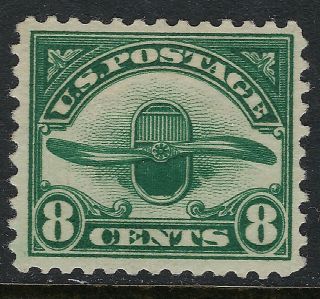 Scott C4 1923 8 Cent Airplane Propeller Airmail Issue Mh Og Vf Cat $17