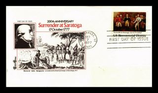 Dr Jim Stamps Us Surrender At Saratoga Bicentennial Fdc Tudor House Cover
