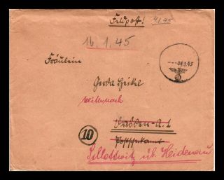 Dr Jim Stamps Field Post Army World War Ii Germany European Size Cover