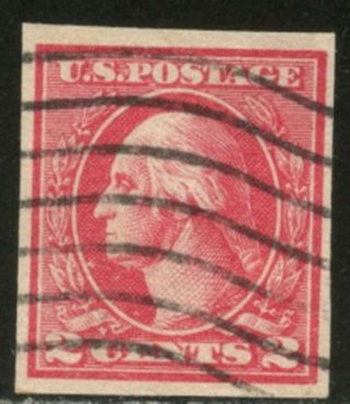 Us Sc 533 1920 2c Carmine Type V Offset Printing Imperforate Scarce Stamp